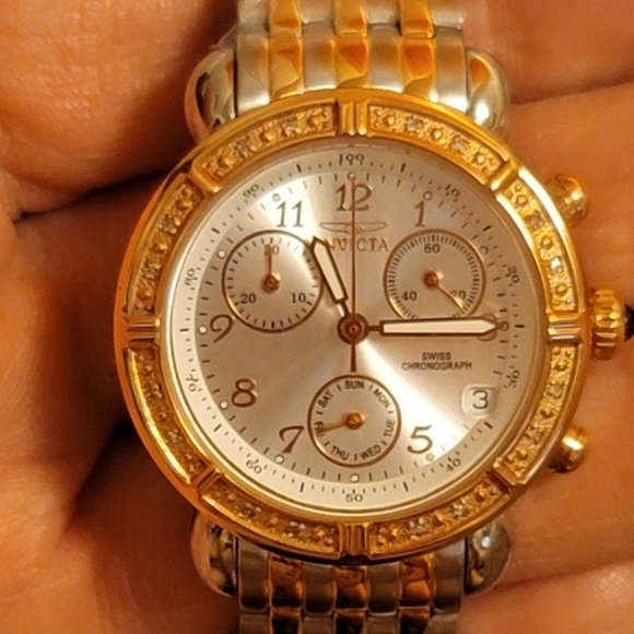 Invicta Diamond Bezel Chronograph Sapphire Coated Watch - Picture 8 of 16
